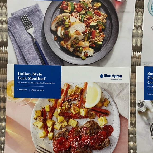15 Blue Apron Recipe Cards - Picture 2 of 11
